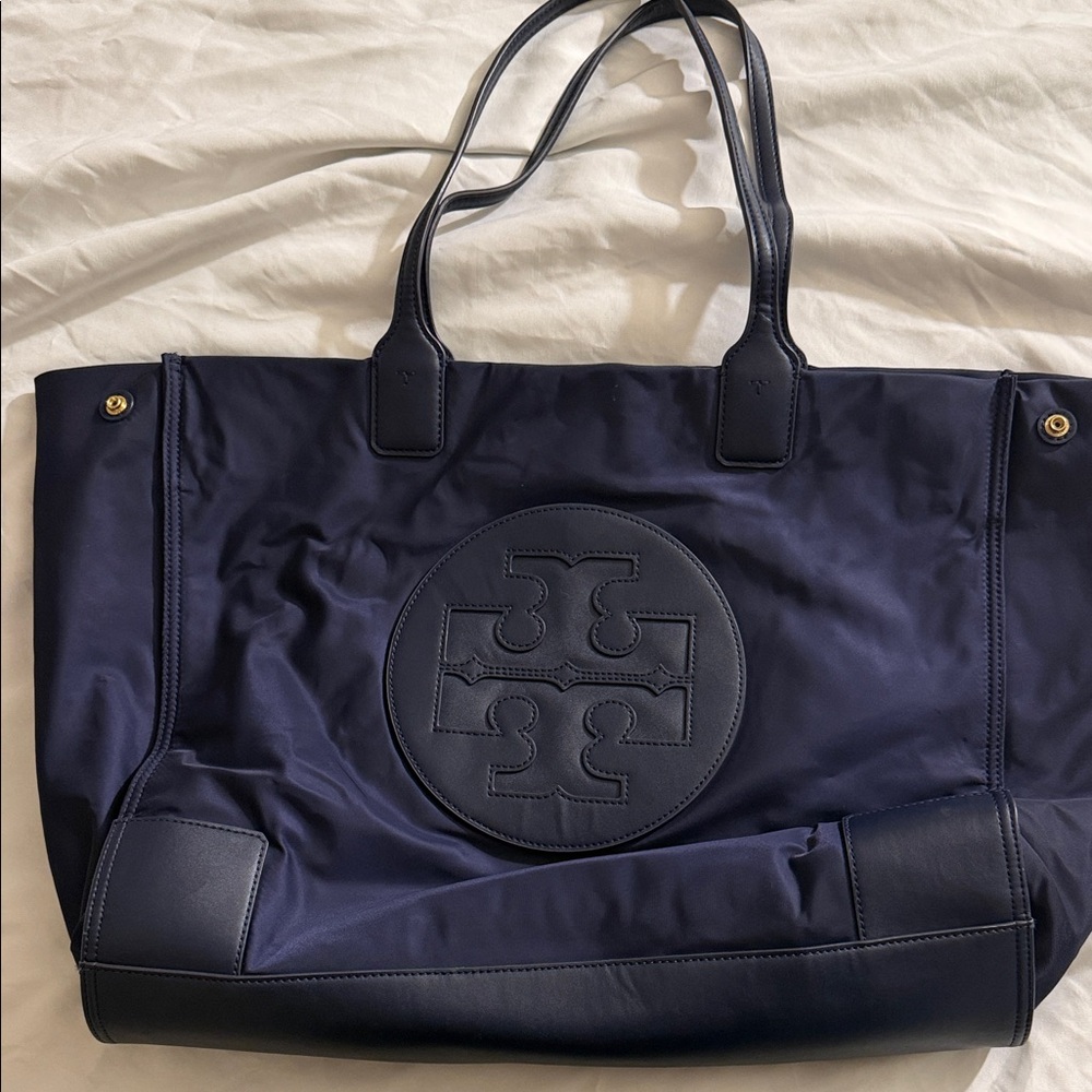 Tory Burch Dark Blue Tote Bag
